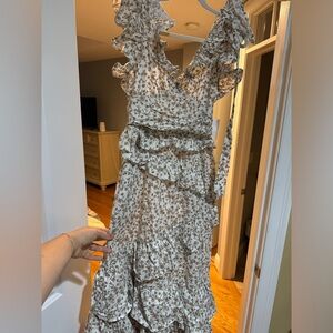 Gianna ruffle midi dress En Saison